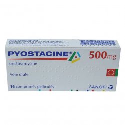 Пиостацин (Пристинамицин) таблетки 500мг №16 в Вологде и области фото